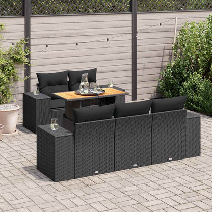 Sofasæt Til Haven 6 Dele Med Hynder Polyrattan - Variant 3327324