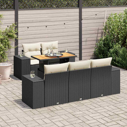 Sofasæt Til Haven 6 Dele Med Hynder Polyrattan - Variant 3327325