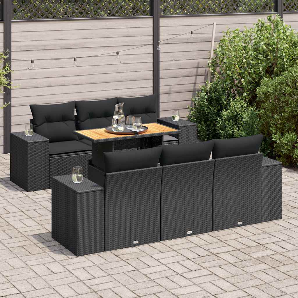 Sofasæt Til Haven 7 Dele Med Hynder Polyrattan - Variant 3327331