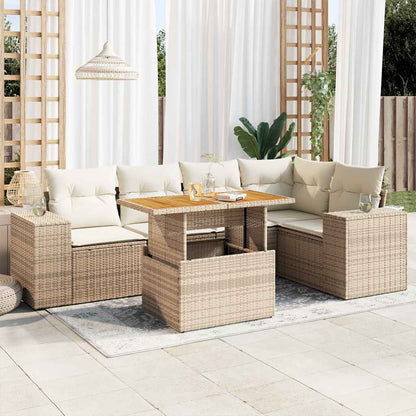 Sofasæt Til Haven 6 Dele Med Hynder Polyrattan - Variant 3327376