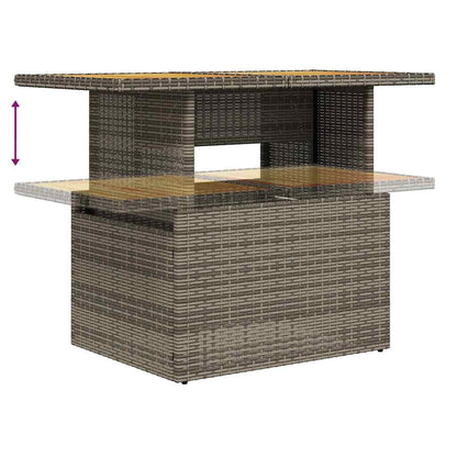 Sofasæt til Haven 8 Dele med Hynder Polyrattan Grå - billede 11