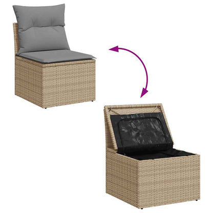 Sofasæt Til Haven 6 Dele Med Hynder Polyrattan - Billede 7