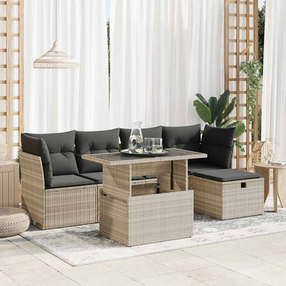 Sofasæt Til Haven 6 Dele Med Hynder Polyrattan - Variant 3327772