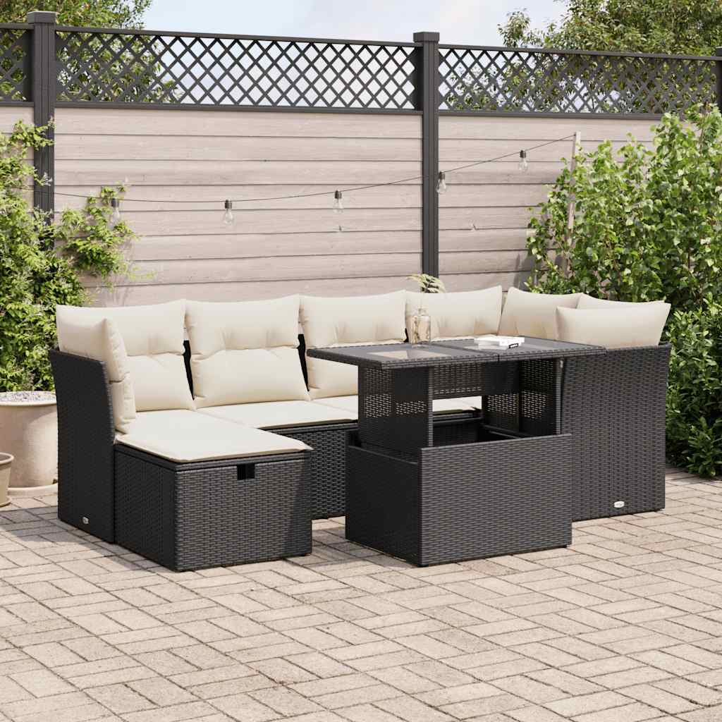 Sofasæt Til Haven 7 Dele Med Hynder Polyrattan - Variant 3327776