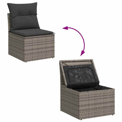 Sofasæt Til Haven 7 Dele Med Hynder Polyrattan - Billede 7