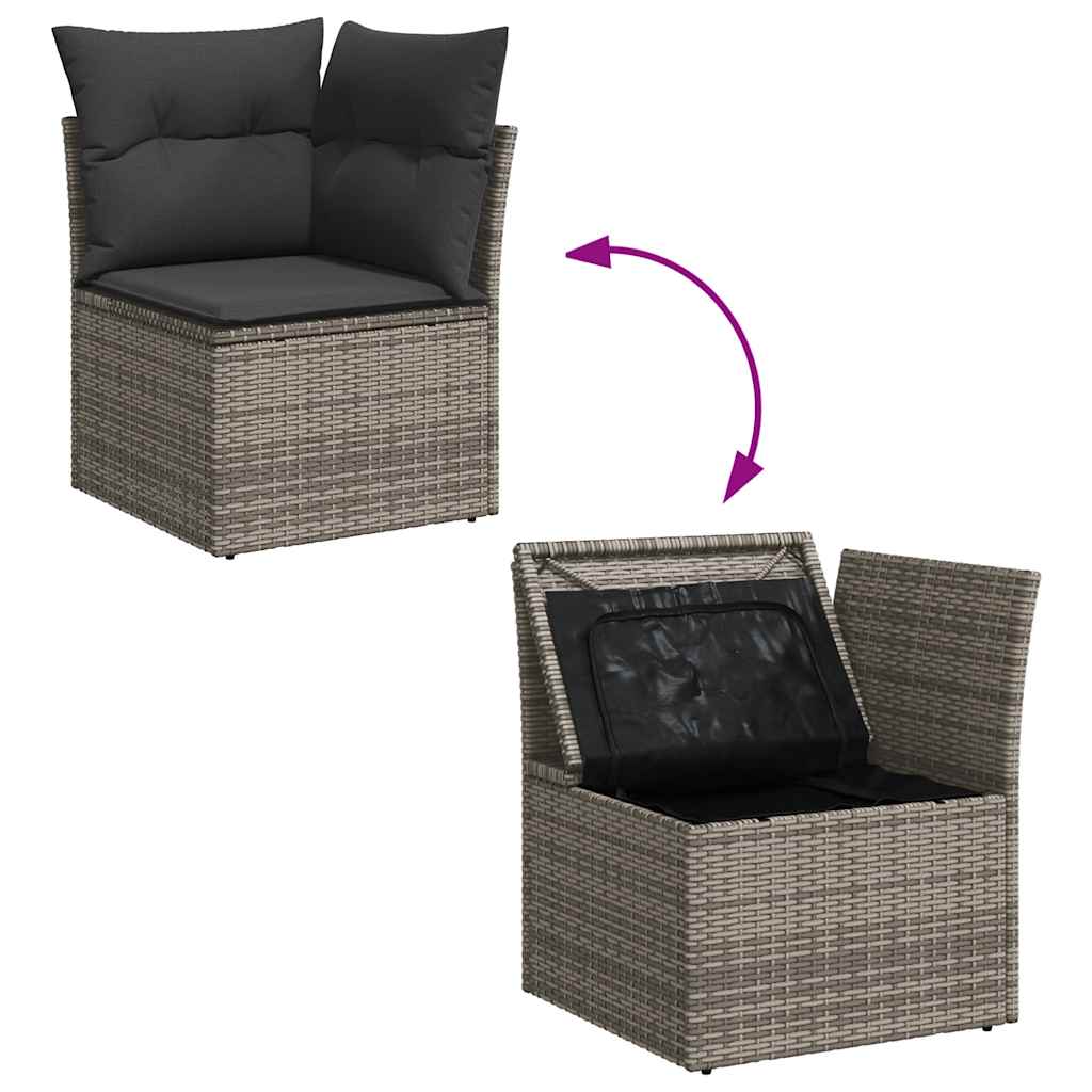 Sofasæt Til Haven 7 Dele Med Hynder Polyrattan - Billede 8