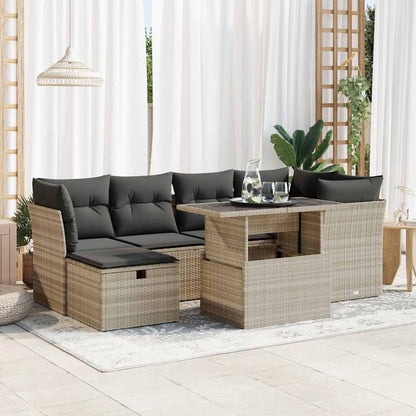 Sofasæt Til Haven 7 Dele Med Hynder Polyrattan - Variant 3327782