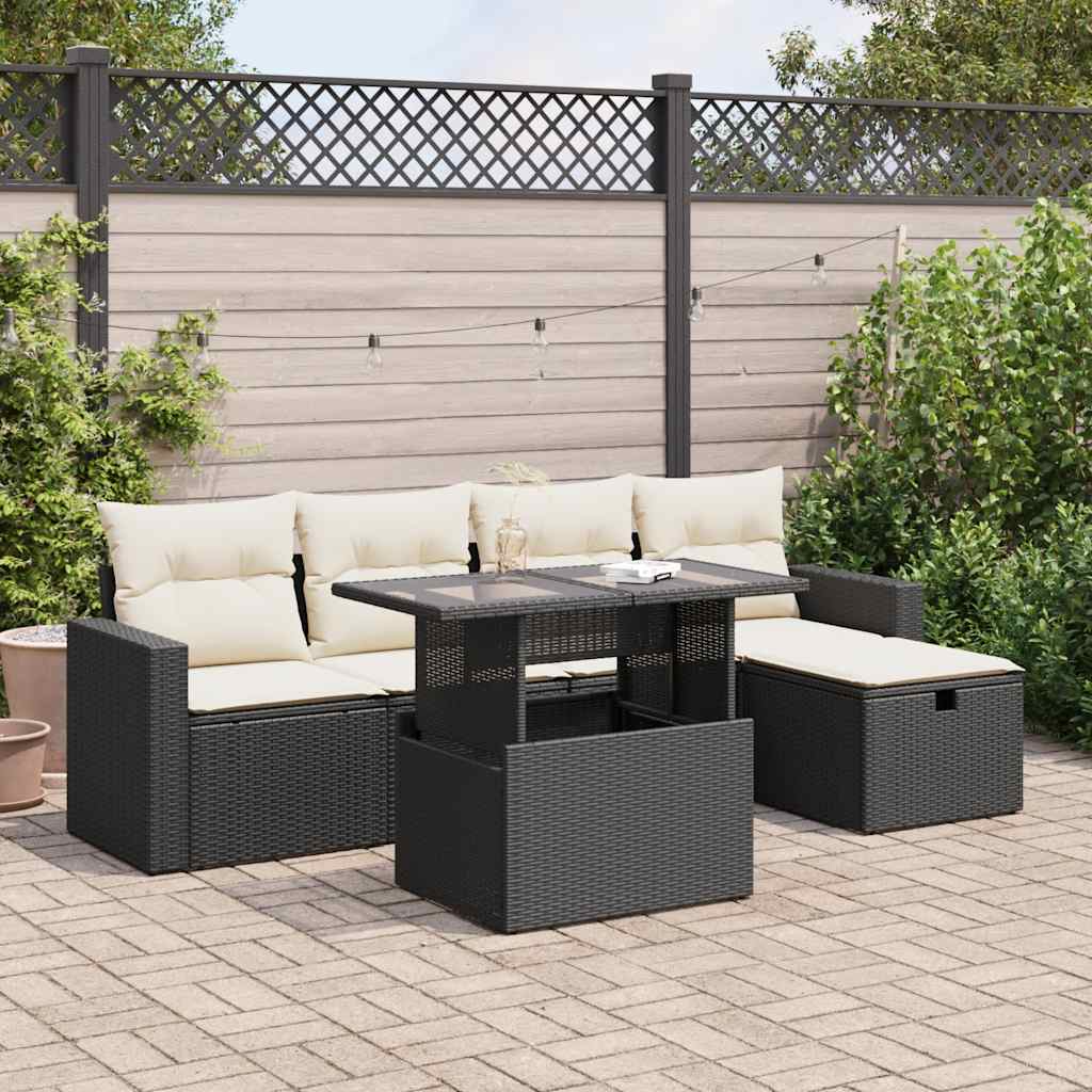 Sofasæt Til Haven 6 Dele Med Hynder Polyrattan - Variant 3327806