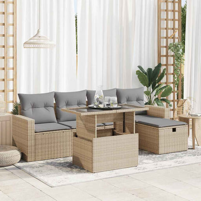 Sofasæt Til Haven 6 Dele Med Hynder Polyrattan - Variant 3327809