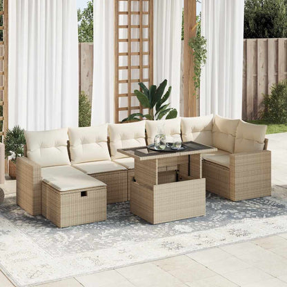 Sofasæt Til Haven 8 Dele Med Hynder Polyrattan - Hovedbillede