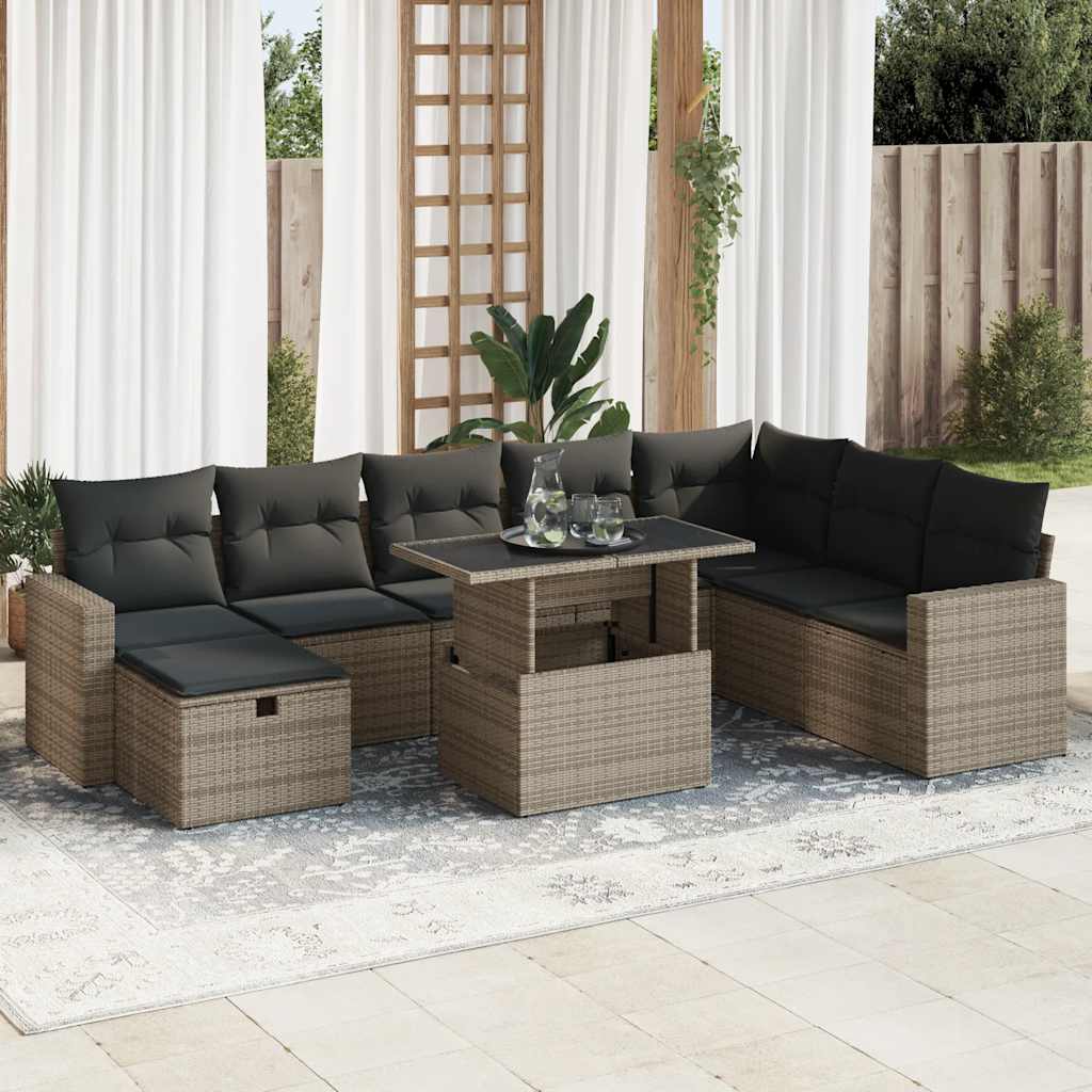 Sofasæt Til Haven 9 Dele Med Hynder Polyrattan - Variant 3327840