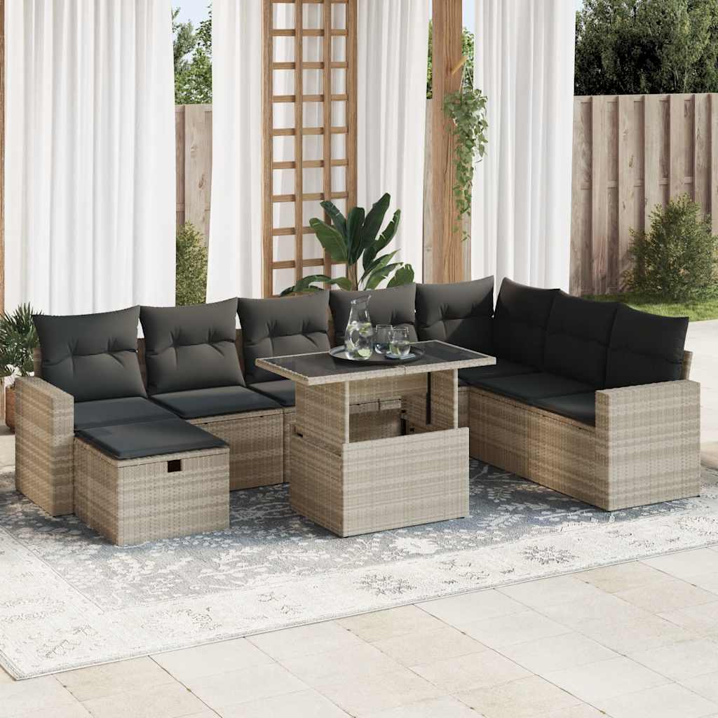 Sofasæt Til Haven 9 Dele Med Hynder Polyrattan - Variant 3327842