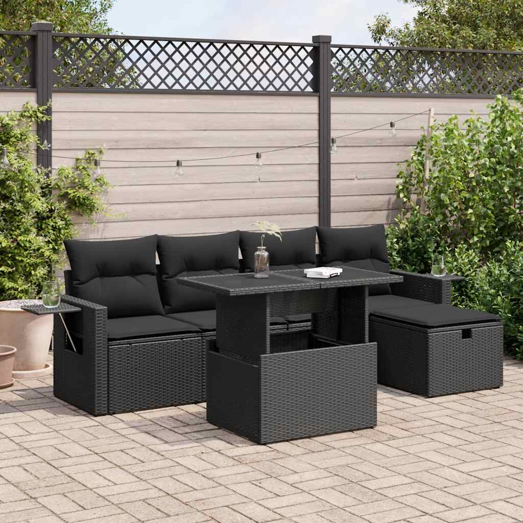 Sofasæt Til Haven 6 Dele Med Hynder Polyrattan - Variant 3327845