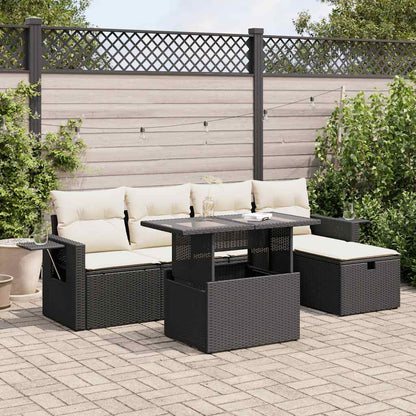 Sofasæt Til Haven 6 Dele Med Hynder Polyrattan - Variant 3327846