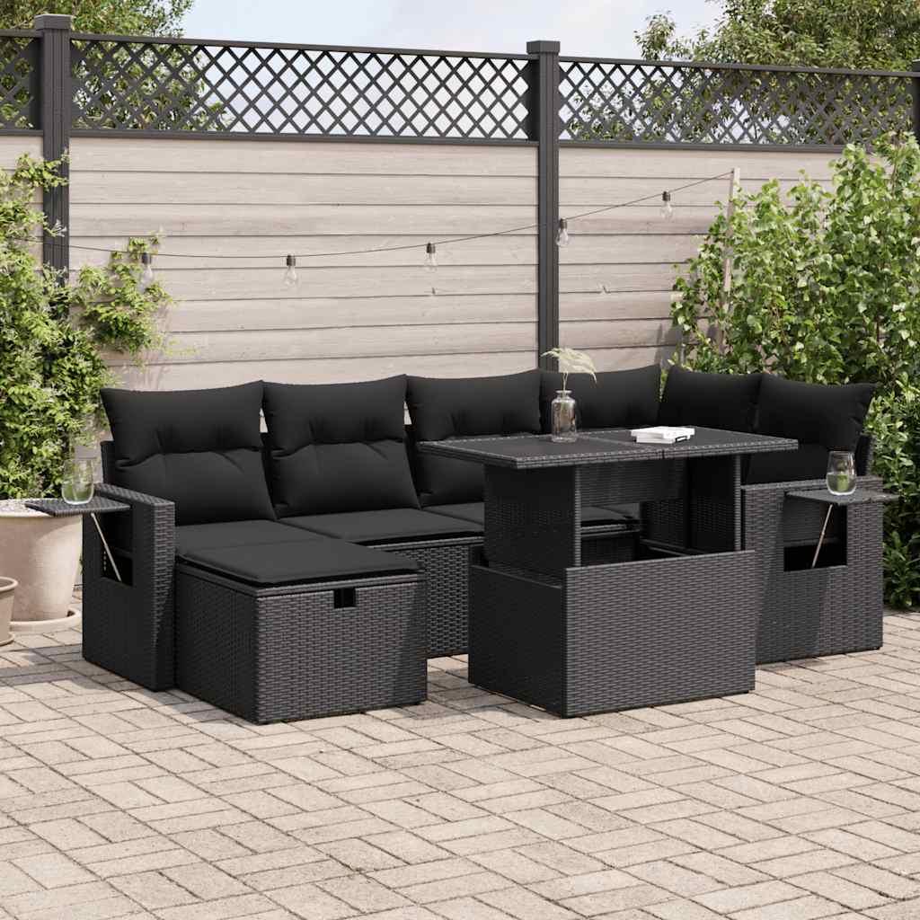 Sofasæt Til Haven 7 Dele Med Hynder Polyrattan - Variant 3327855