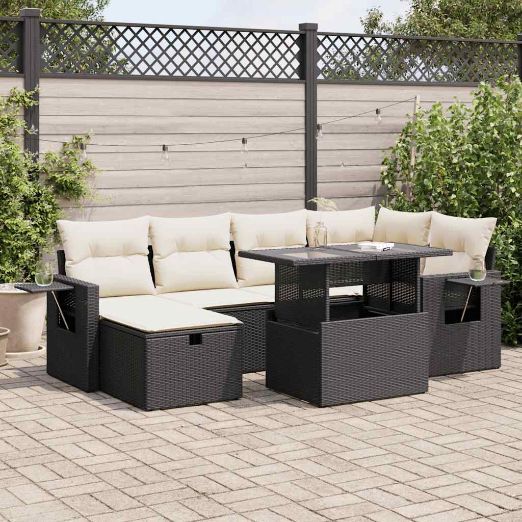 Sofasæt Til Haven 7 Dele Med Hynder Polyrattan - Variant 3327856