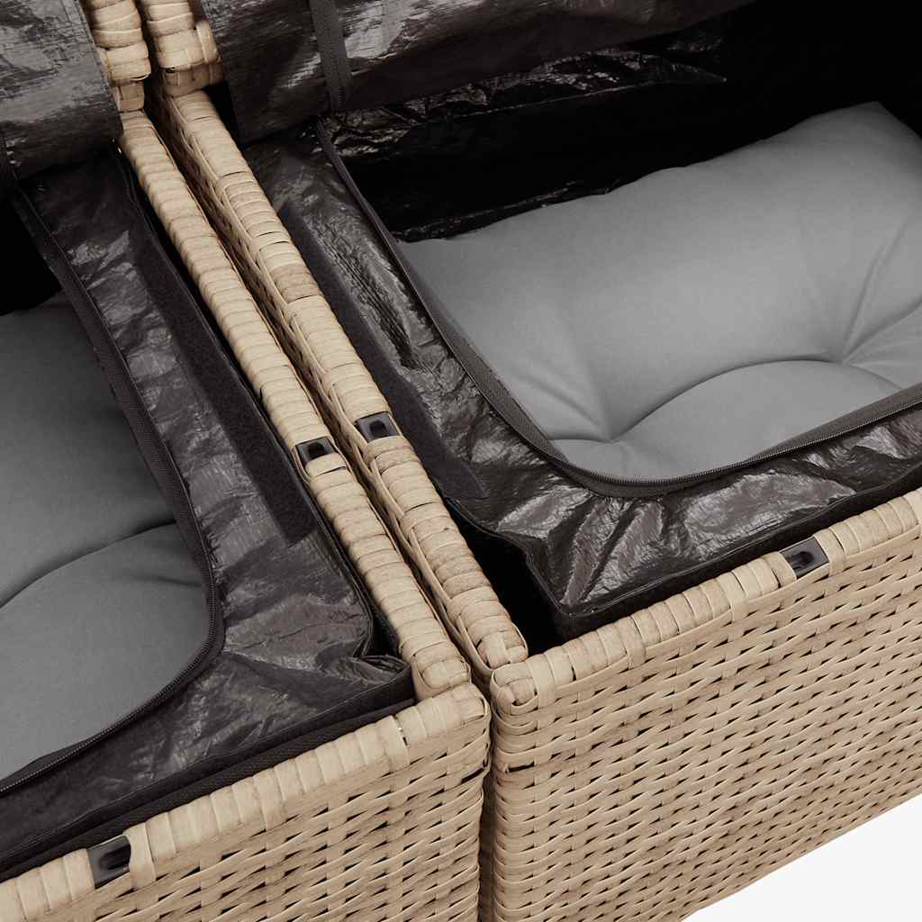 Sofasæt Til Haven 7 Dele Med Hynder Polyrattan - Billede 16