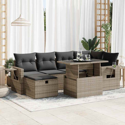 Sofasæt Til Haven 7 Dele Med Hynder Polyrattan - Variant 3327860