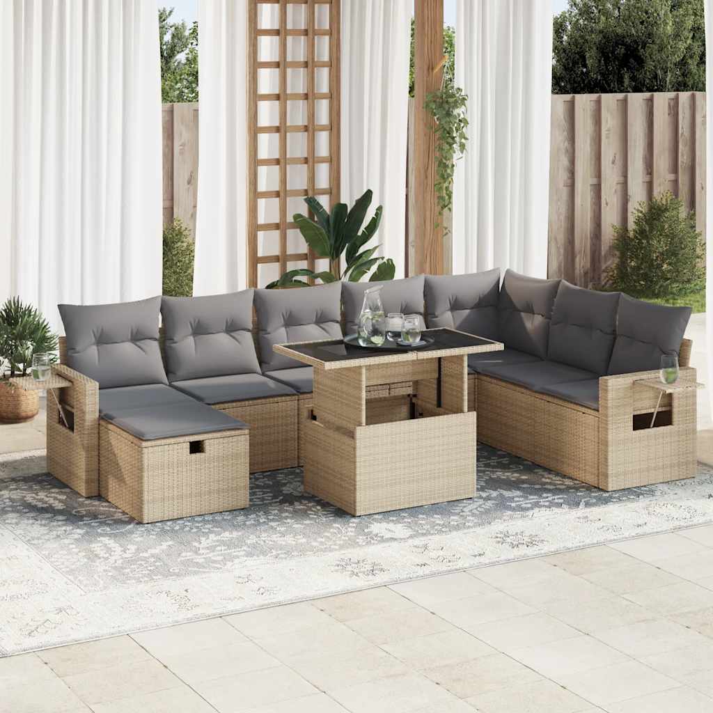 Sofasæt Til Haven 9 Dele Med Hynder Polyrattan - Variant 3327879