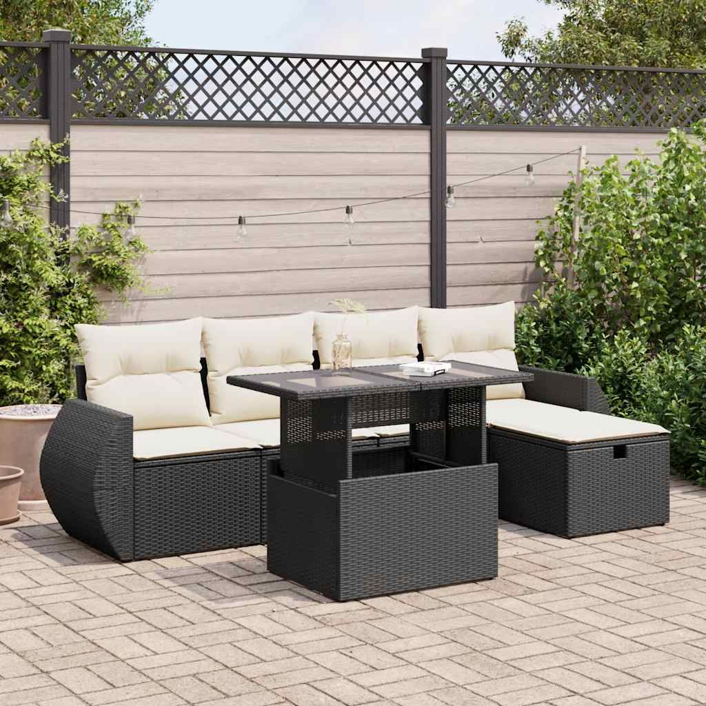 Sofasæt Til Haven 6 Dele Med Hynder Polyrattan - Variant 3327886