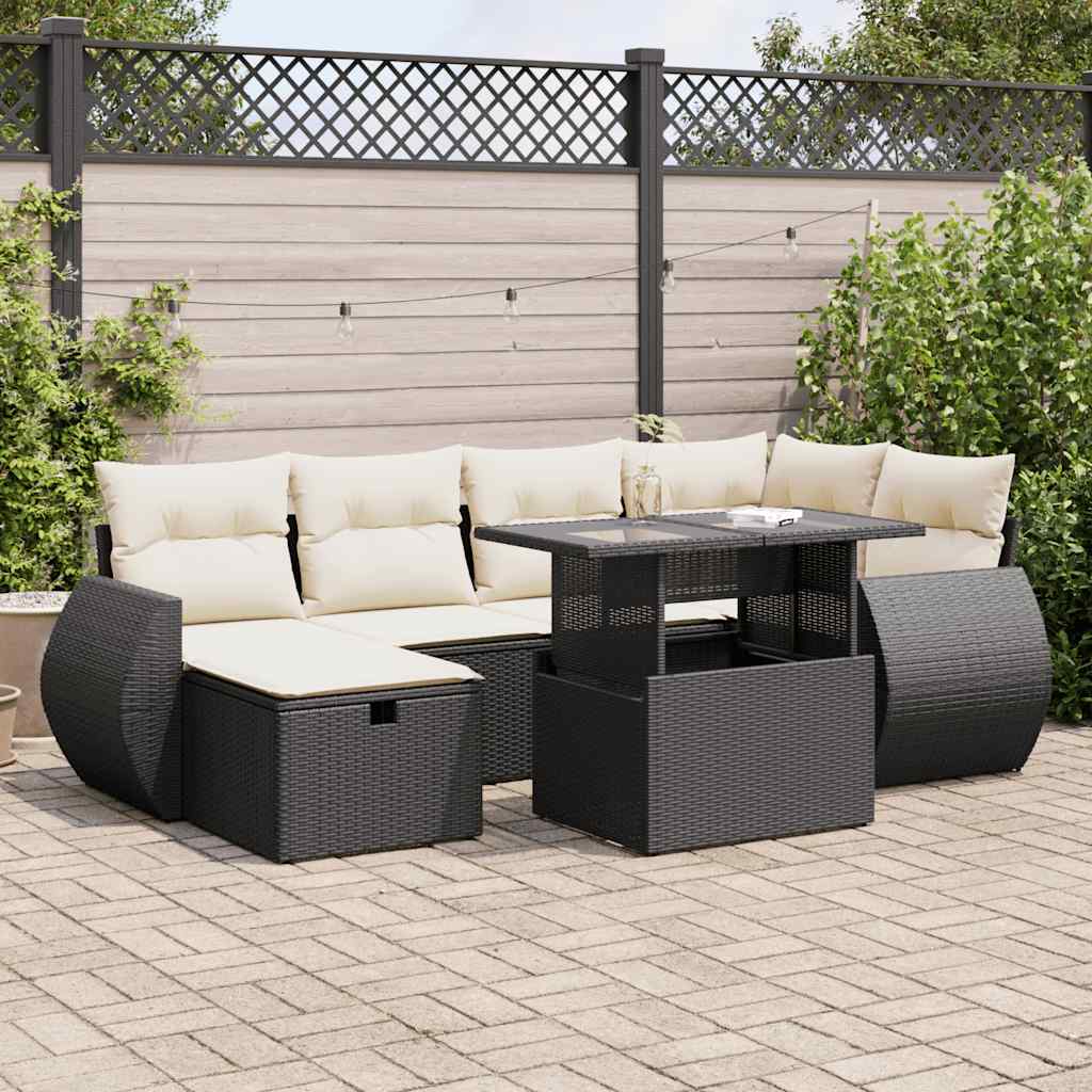 Sofasæt Til Haven 7 Dele Med Hynder Polyrattan - Variant 3327896