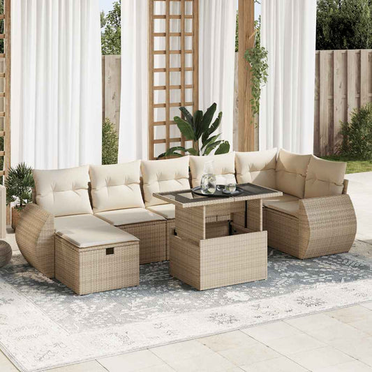 Sofasæt Til Haven 8 Dele Med Hynder Polyrattan - Hovedbillede