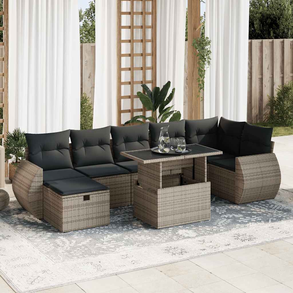 Sofasæt Til Haven 8 Dele Med Hynder Polyrattan - Variant 3327910