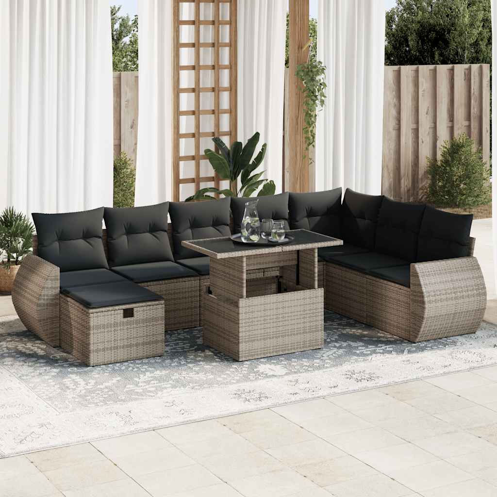 Sofasæt Til Haven 9 Dele Med Hynder Polyrattan - Variant 3327920