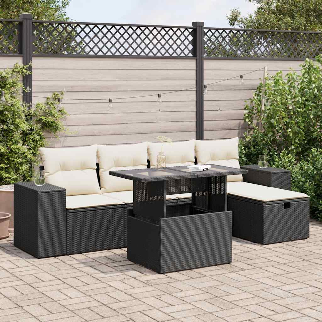 Sofasæt Til Haven 6 Dele Med Hynder Polyrattan - Variant 3327926