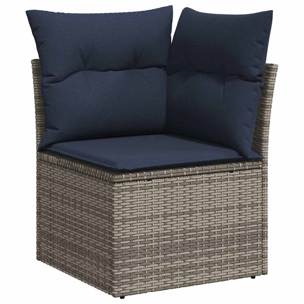 Sofasæt til Haven 8 Dele med Hynder Polyrattan Akacietræ Brun - billede 4