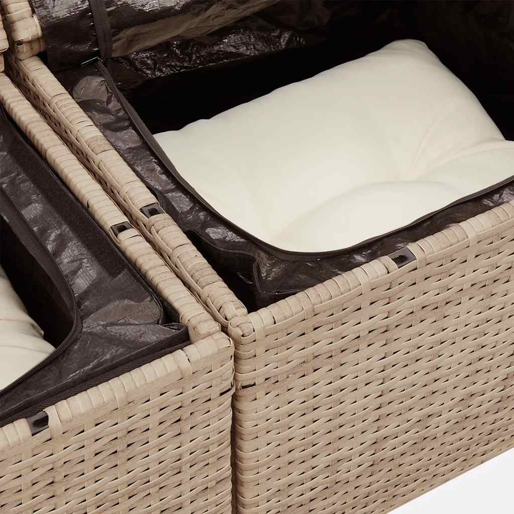 Sofasæt Til Haven 6 Dele Med Hynder Polyrattan - Billede 13