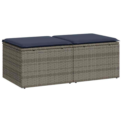 Sofasæt til Haven 2 Dele med Hynder Polyrattan Akacietræ - billede 2