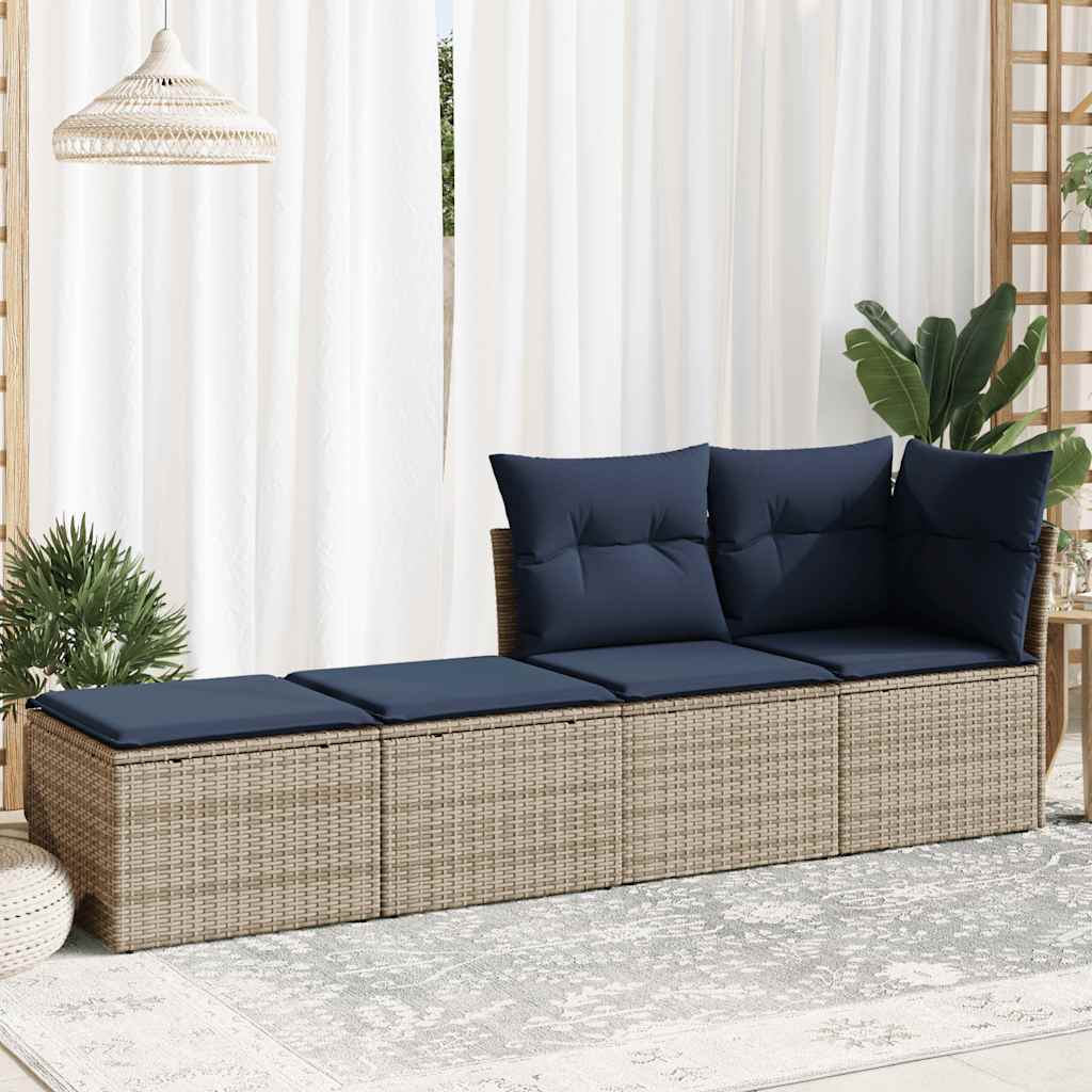 Sofasæt til Haven 2 Dele med Hynder Polyrattan Akacietræ - billede 3