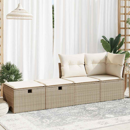 Sofasæt Til Haven 2 Dele Med Hynder Polyrattan Akacietræ - Billede 3