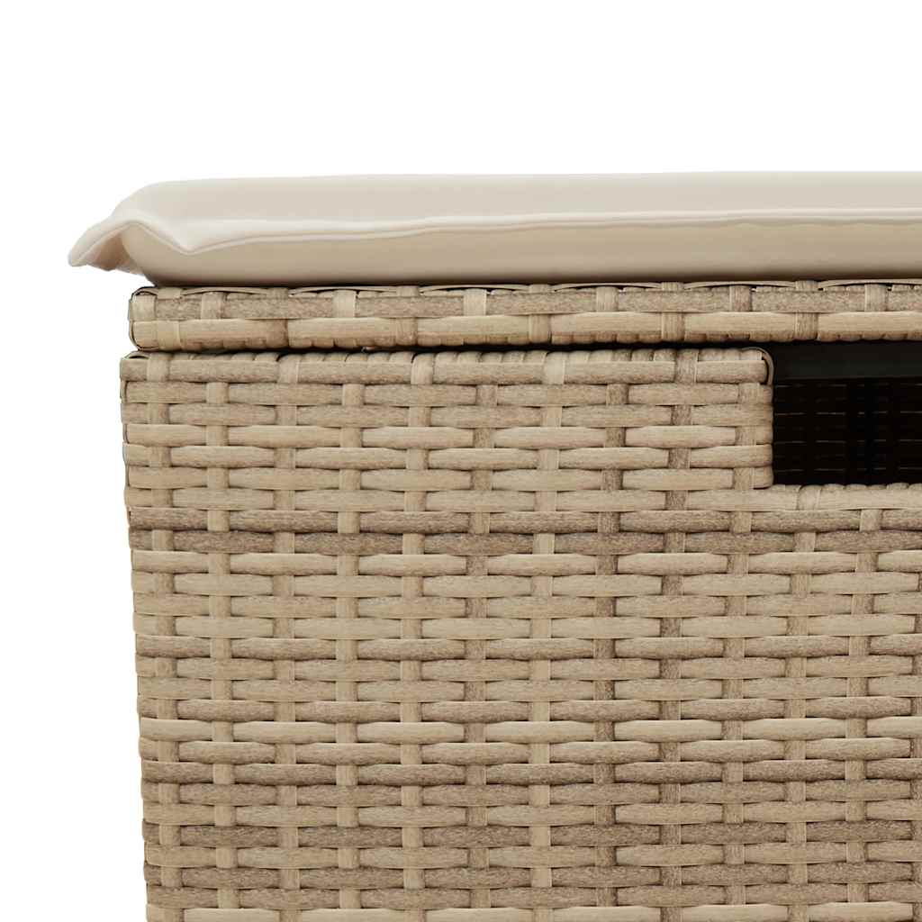 Sofasæt Til Haven 2 Dele Med Hynder Polyrattan Akacietræ - Billede 6