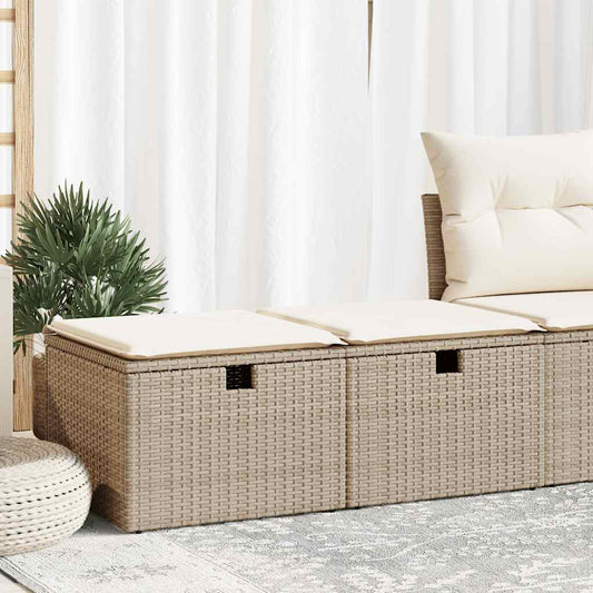 Sofasæt Til Haven 2 Dele Med Hynder Polyrattan Akacietræ - Hovedbillede