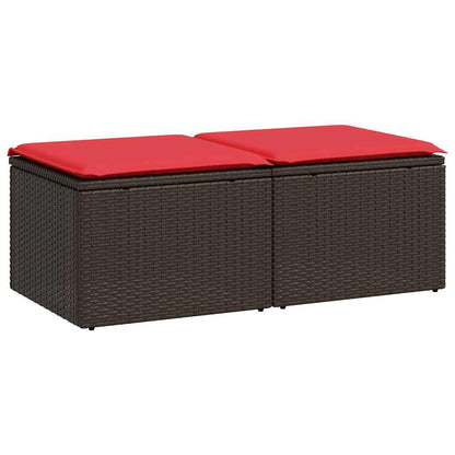 Sofasæt Til Haven 2 Dele Med Hynder Polyrattan Akacietræ
