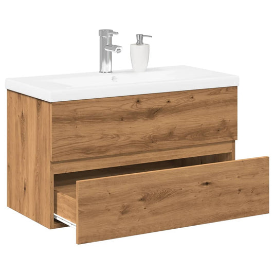 Underskab Med Håndvask Kunsteg Artisan Eg