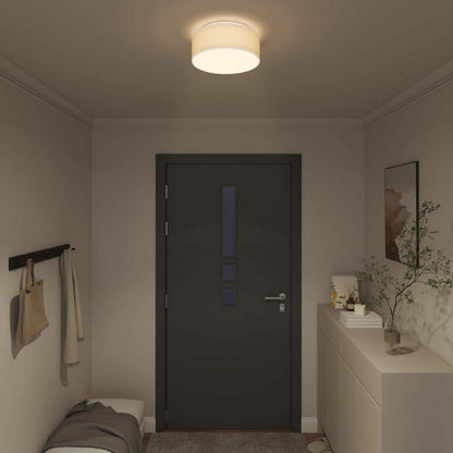Loftlampe Hvid 30 X 13,5 Cm Stof - Billede 3