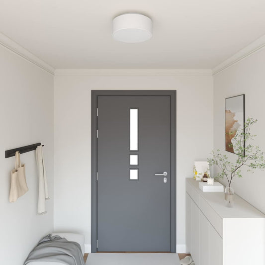 Loftlampe Hvid 30 X 13,5 Cm Stof - Hovedbillede