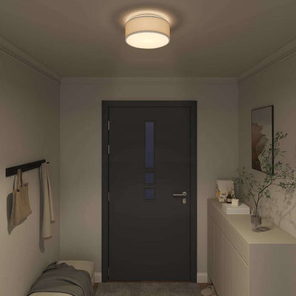 Loftlampe Grå 30 X 13,5 Cm Stof - Billede 3