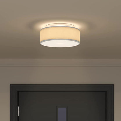 Loftlampe Grå 30 X 13,5 Cm Stof - Billede 4