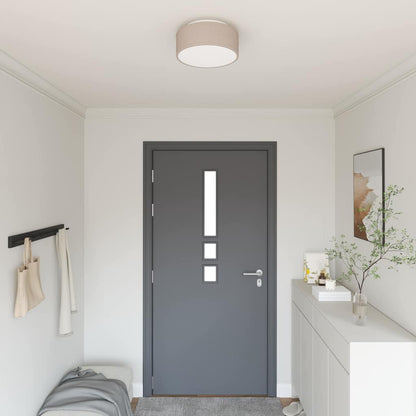 Loftlampe Gråbrun 30 X 13,5 Cm Stof - Hovedbillede