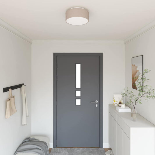 Loftlampe Gråbrun 30 X 13,5 Cm Stof - Hovedbillede