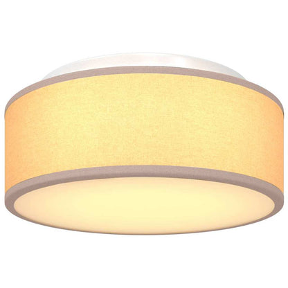 Loftlampe Gråbrun 30 X 13,5 Cm Stof - Billede 10