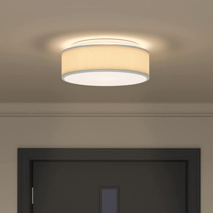 Loftlampe Grå 38 X 13,5 Cm Stof - Billede 4