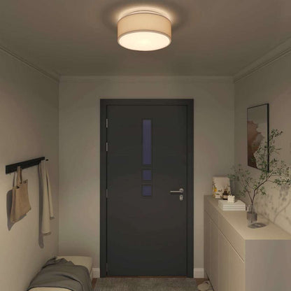 Loftlampe Gråbrun 38 X 13,5 Cm Stof - Billede 3