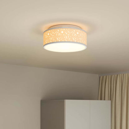 Loftlampe Grå 30 X 13,5 Cm Stof - Billede 4