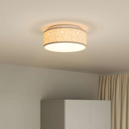 Loftlampe Gråbrun 30 X 13,5 Cm Stof - Billede 4