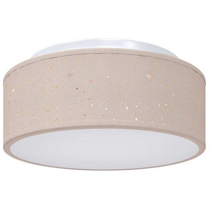 Loftlampe Gråbrun 30 X 13,5 Cm Stof - Billede 2